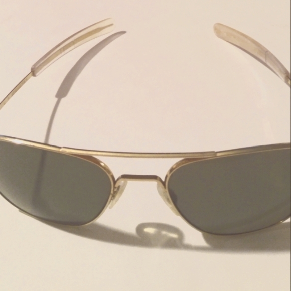 VINTAGE RANDOLPH ENG 58-20 5 1/2  CRYSTAL ORIGINAL PILOT AVIATOR SUNGLASSES - Picture 1 of 16
